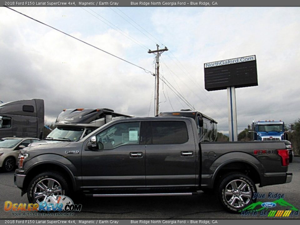 2018 Ford F150 Lariat SuperCrew 4x4 Magnetic / Earth Gray Photo #2