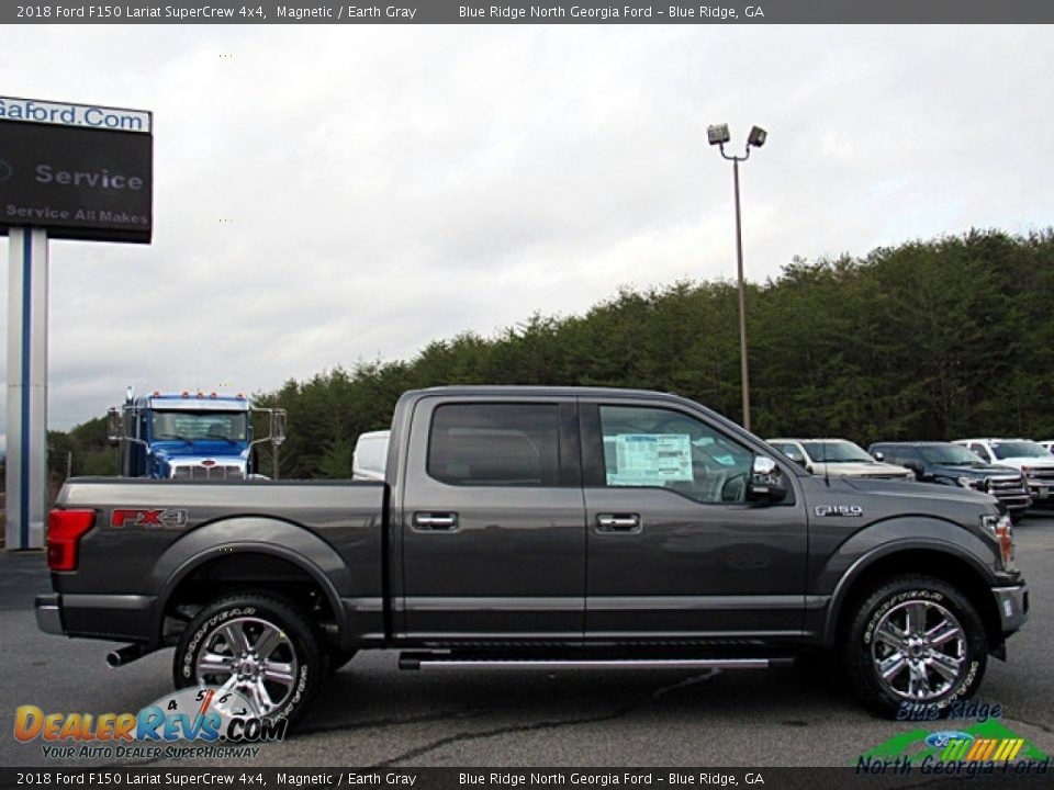 2018 Ford F150 Lariat SuperCrew 4x4 Magnetic / Earth Gray Photo #7