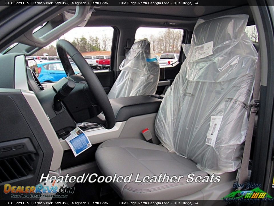 2018 Ford F150 Lariat SuperCrew 4x4 Magnetic / Earth Gray Photo #11