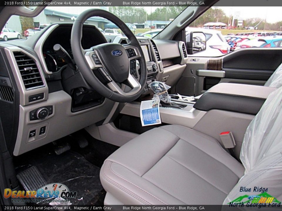 2018 Ford F150 Lariat SuperCrew 4x4 Magnetic / Earth Gray Photo #28