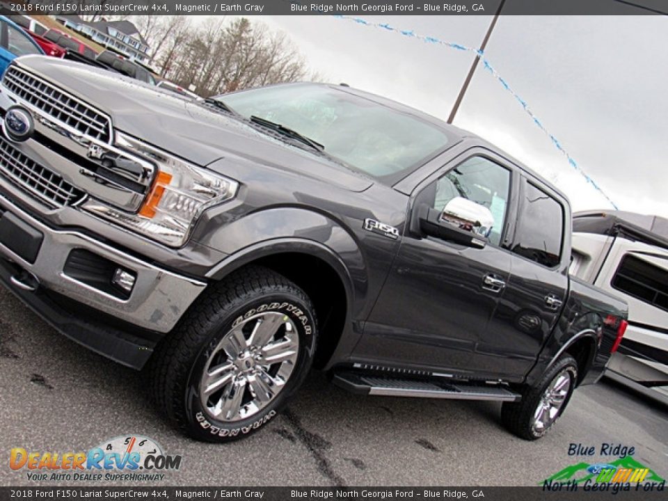 2018 Ford F150 Lariat SuperCrew 4x4 Magnetic / Earth Gray Photo #33