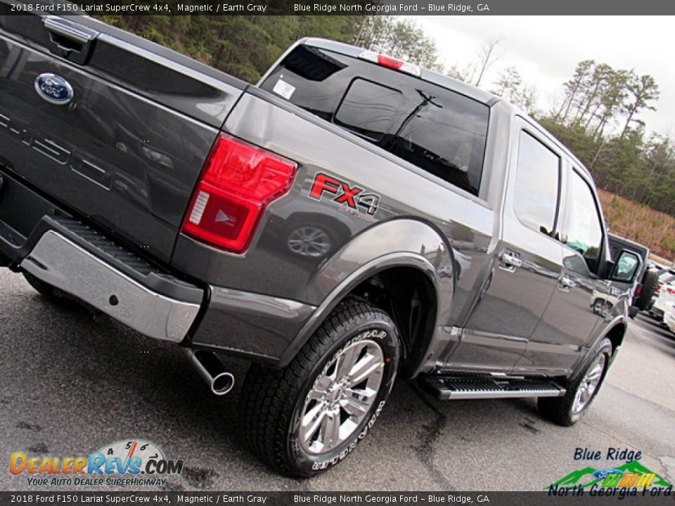 2018 Ford F150 Lariat SuperCrew 4x4 Magnetic / Earth Gray Photo #35