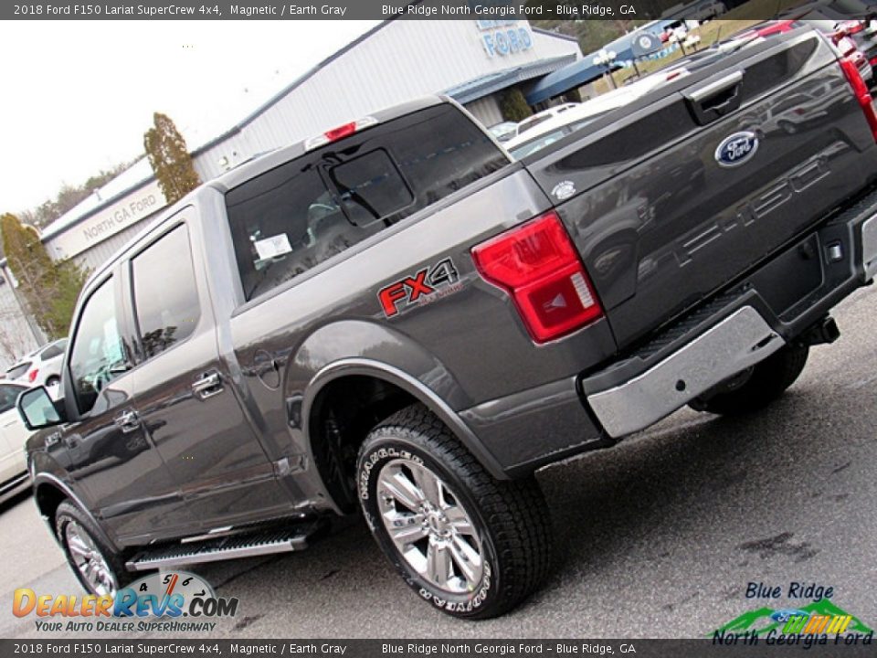 2018 Ford F150 Lariat SuperCrew 4x4 Magnetic / Earth Gray Photo #36