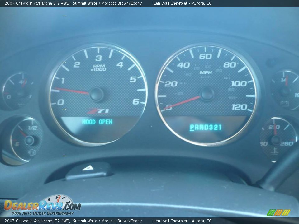 2007 Chevrolet Avalanche LTZ 4WD Summit White / Morocco Brown/Ebony Photo #19