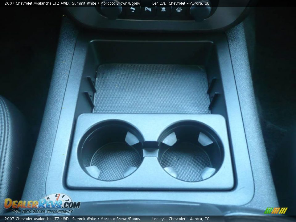 2007 Chevrolet Avalanche LTZ 4WD Summit White / Morocco Brown/Ebony Photo #21
