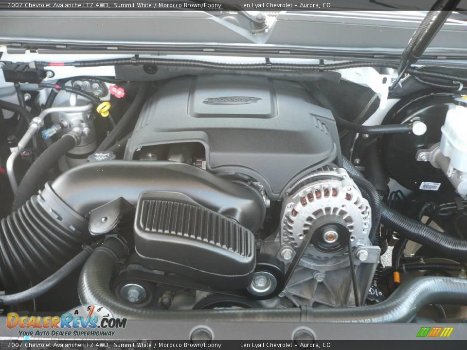 2007 Chevrolet Avalanche LTZ 4WD Summit White / Morocco Brown/Ebony Photo #23