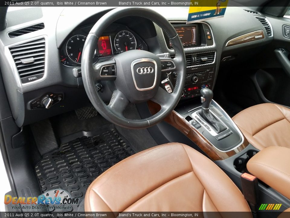 2011 Audi Q5 2.0T quattro Ibis White / Cinnamon Brown Photo #15