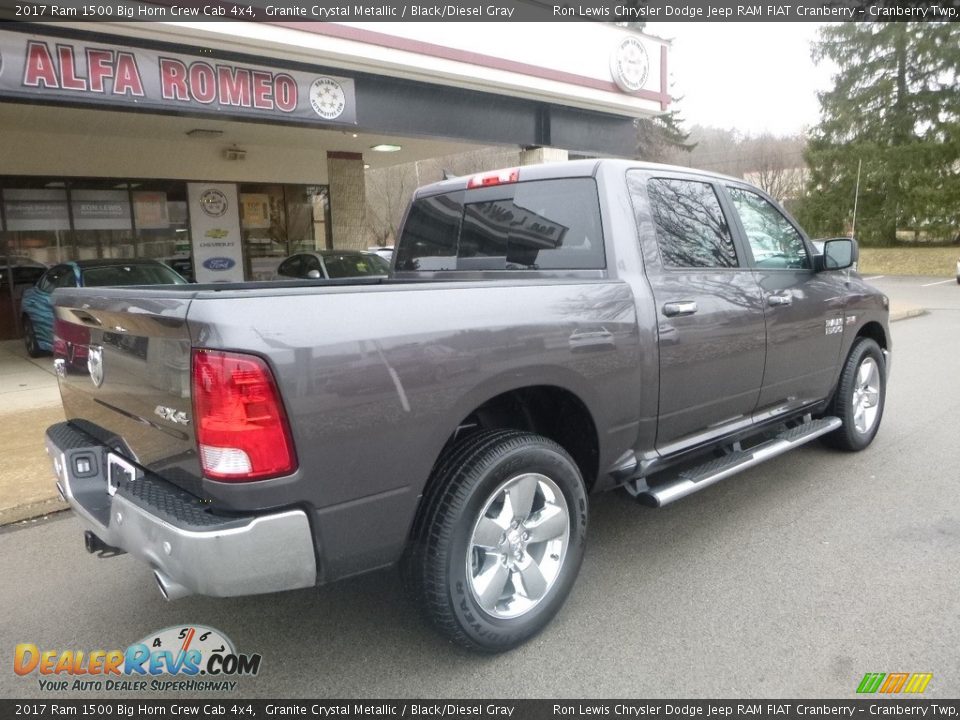 2017 Ram 1500 Big Horn Crew Cab 4x4 Granite Crystal Metallic / Black/Diesel Gray Photo #2