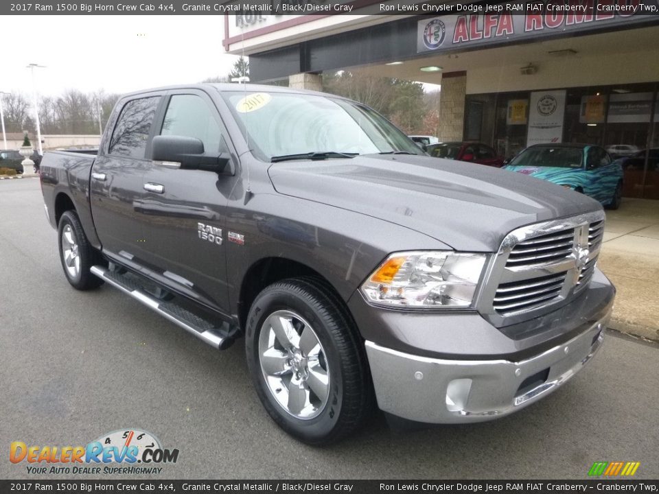 2017 Ram 1500 Big Horn Crew Cab 4x4 Granite Crystal Metallic / Black/Diesel Gray Photo #3