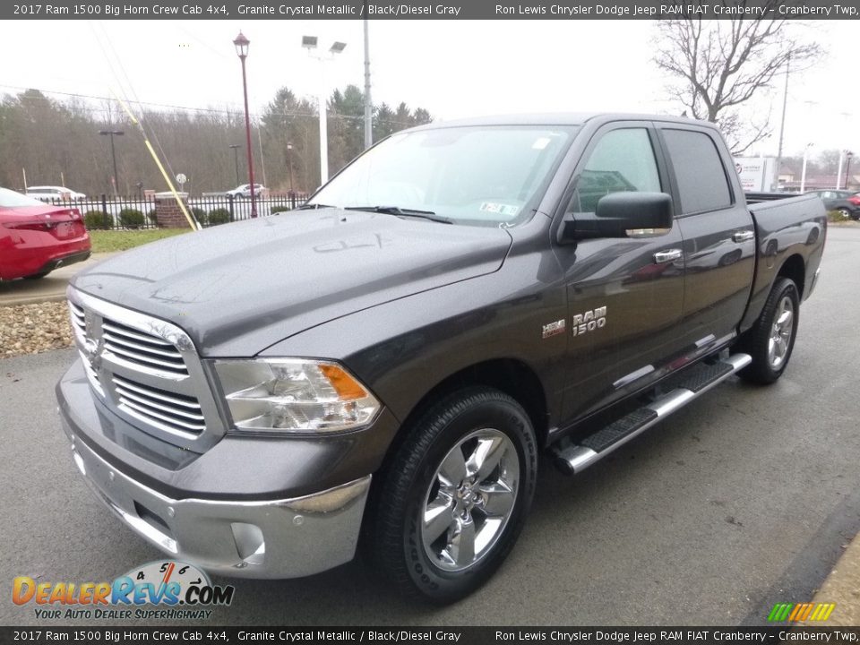 2017 Ram 1500 Big Horn Crew Cab 4x4 Granite Crystal Metallic / Black/Diesel Gray Photo #5