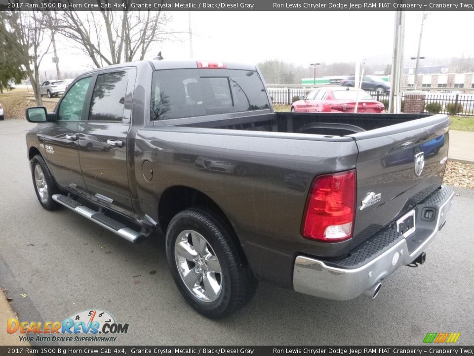 2017 Ram 1500 Big Horn Crew Cab 4x4 Granite Crystal Metallic / Black/Diesel Gray Photo #7