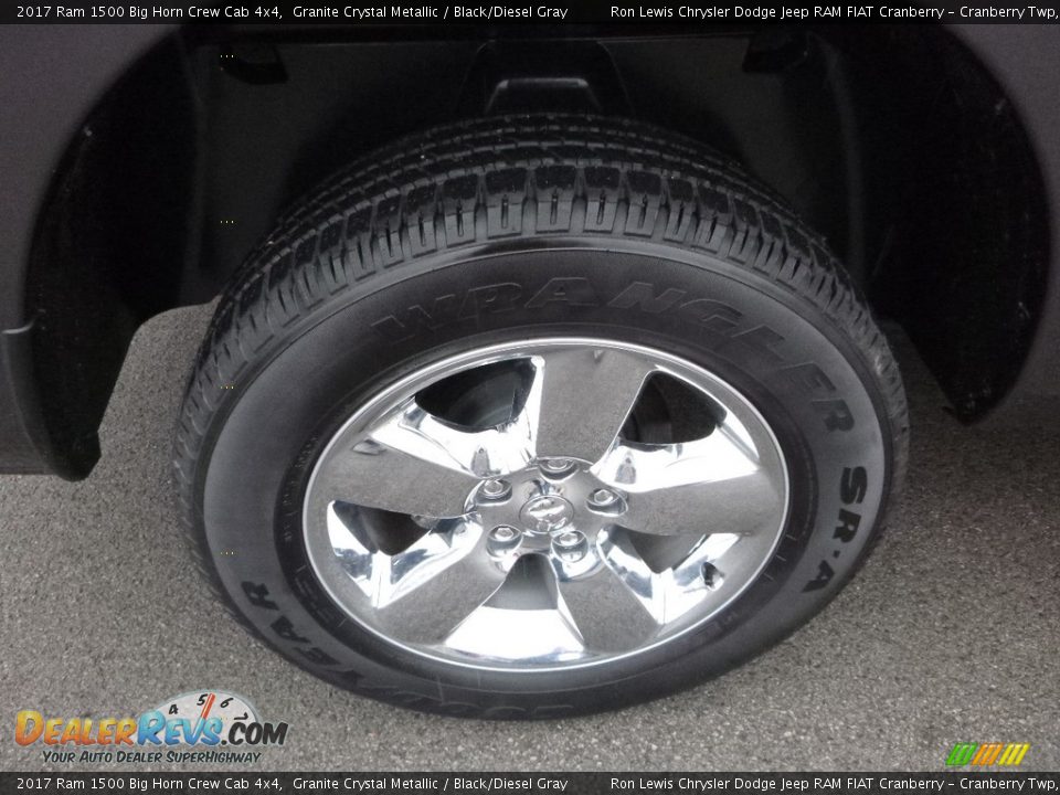 2017 Ram 1500 Big Horn Crew Cab 4x4 Granite Crystal Metallic / Black/Diesel Gray Photo #9