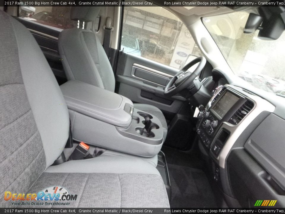 2017 Ram 1500 Big Horn Crew Cab 4x4 Granite Crystal Metallic / Black/Diesel Gray Photo #11
