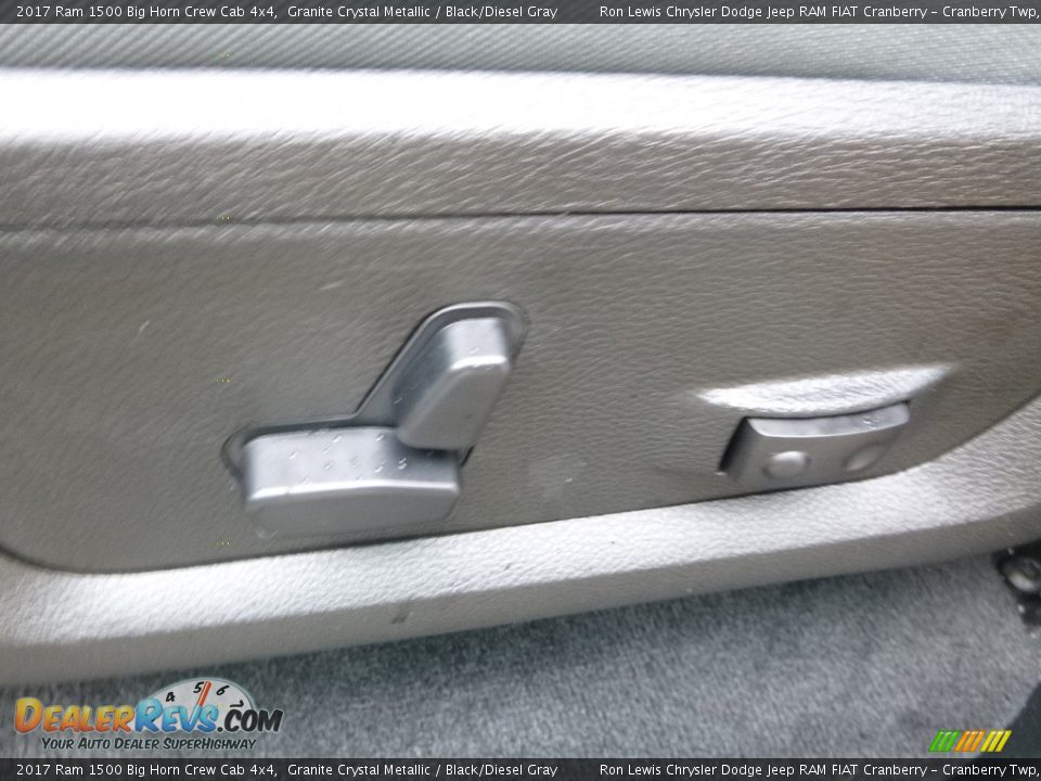 2017 Ram 1500 Big Horn Crew Cab 4x4 Granite Crystal Metallic / Black/Diesel Gray Photo #17