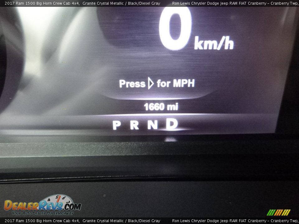 2017 Ram 1500 Big Horn Crew Cab 4x4 Granite Crystal Metallic / Black/Diesel Gray Photo #20