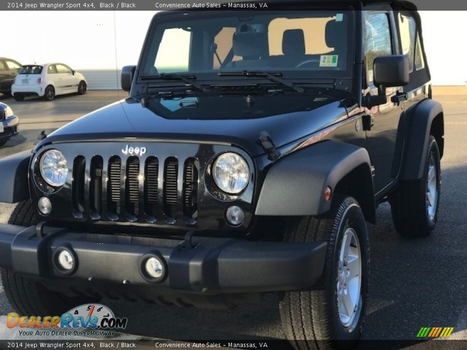 2014 Jeep Wrangler Sport 4x4 Black / Black Photo #1