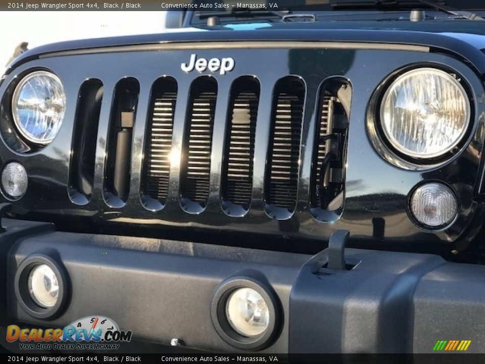 2014 Jeep Wrangler Sport 4x4 Black / Black Photo #2