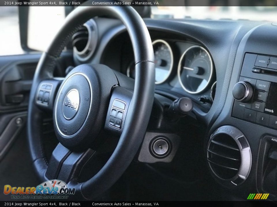 2014 Jeep Wrangler Sport 4x4 Black / Black Photo #3