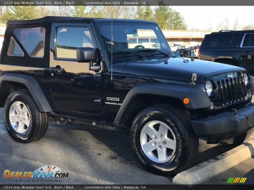2014 Jeep Wrangler Sport 4x4 Black / Black Photo #11