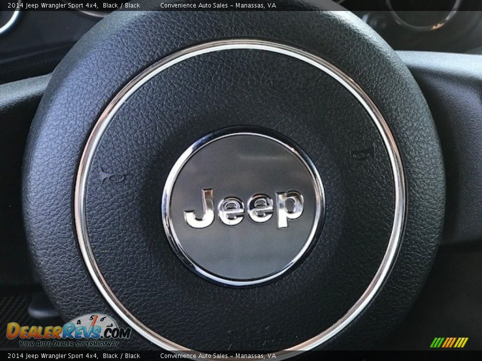 2014 Jeep Wrangler Sport 4x4 Black / Black Photo #23