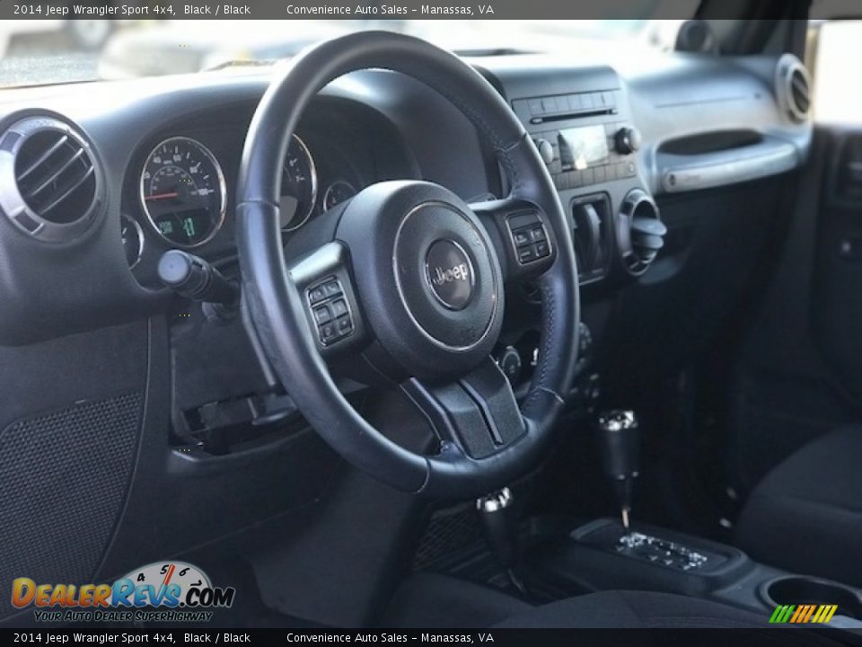 2014 Jeep Wrangler Sport 4x4 Black / Black Photo #27