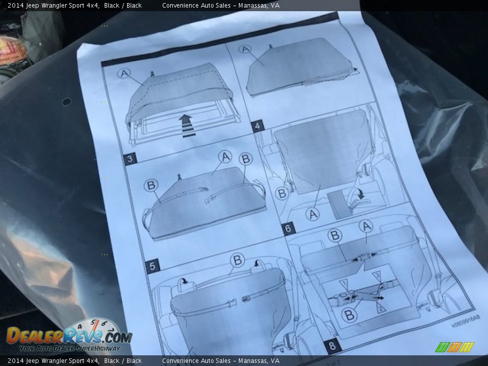 2014 Jeep Wrangler Sport 4x4 Black / Black Photo #32