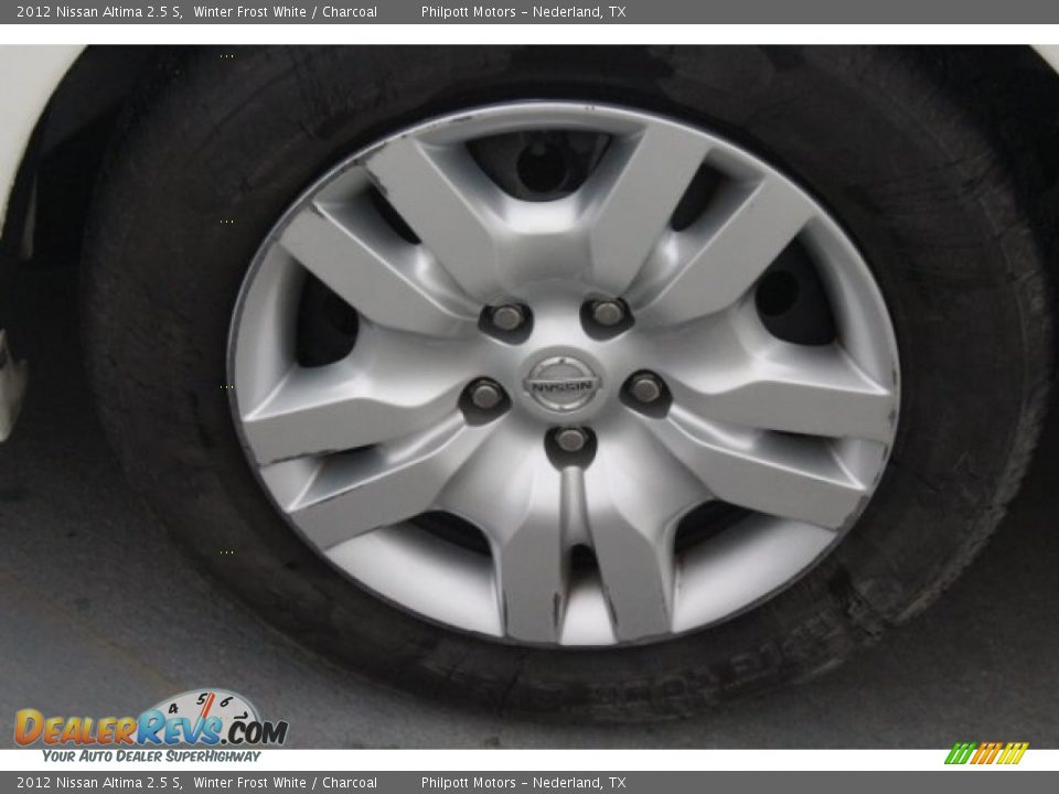 2012 Nissan Altima 2.5 S Winter Frost White / Charcoal Photo #6