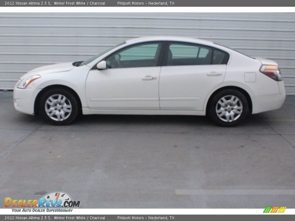 2012 Nissan Altima 2.5 S Winter Frost White / Charcoal Photo #7