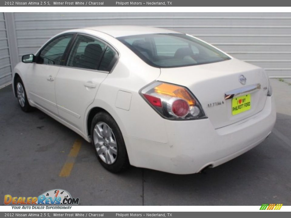 2012 Nissan Altima 2.5 S Winter Frost White / Charcoal Photo #8