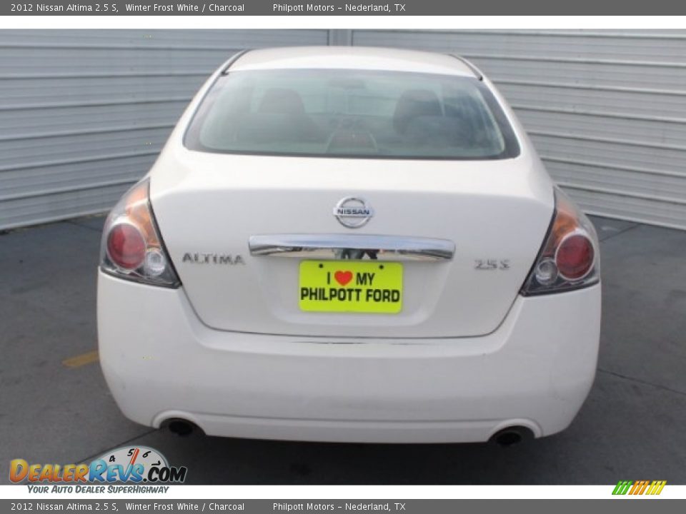 2012 Nissan Altima 2.5 S Winter Frost White / Charcoal Photo #9