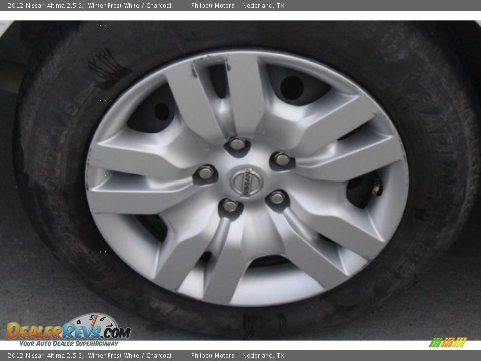 2012 Nissan Altima 2.5 S Winter Frost White / Charcoal Photo #12