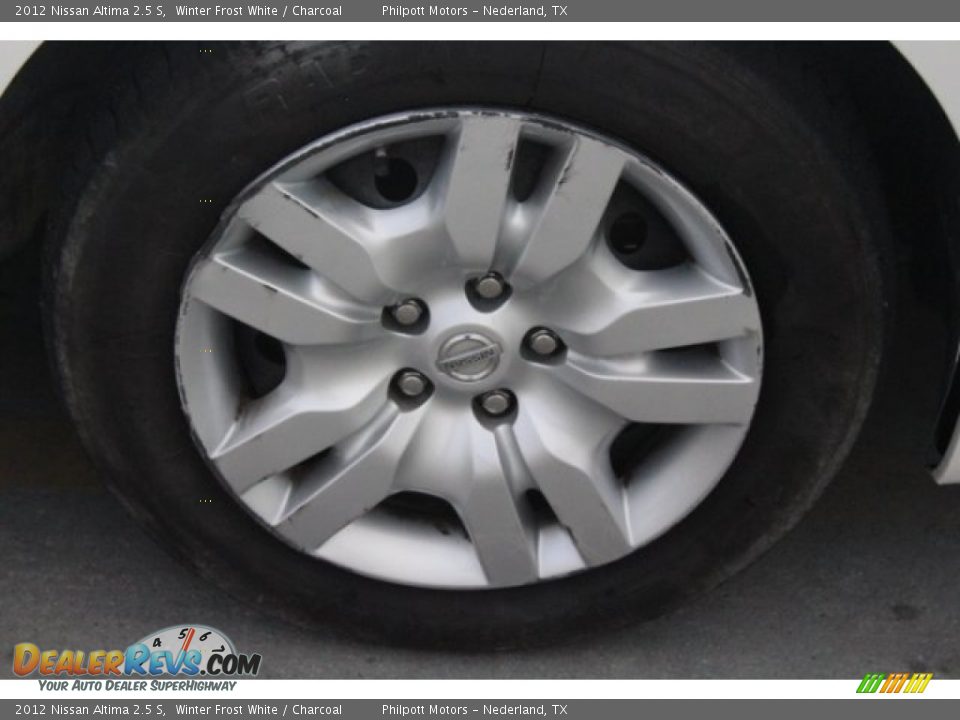 2012 Nissan Altima 2.5 S Winter Frost White / Charcoal Photo #13