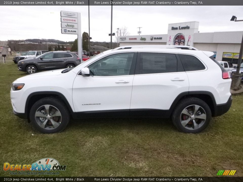 2019 Jeep Cherokee Limited 4x4 Bright White / Black Photo #2