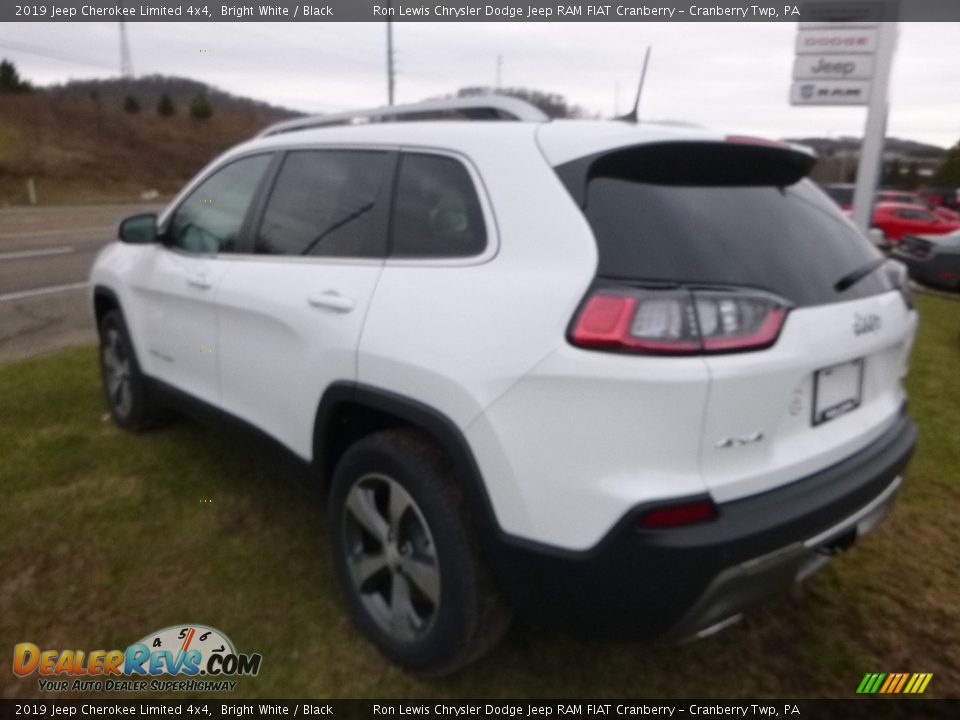 2019 Jeep Cherokee Limited 4x4 Bright White / Black Photo #3