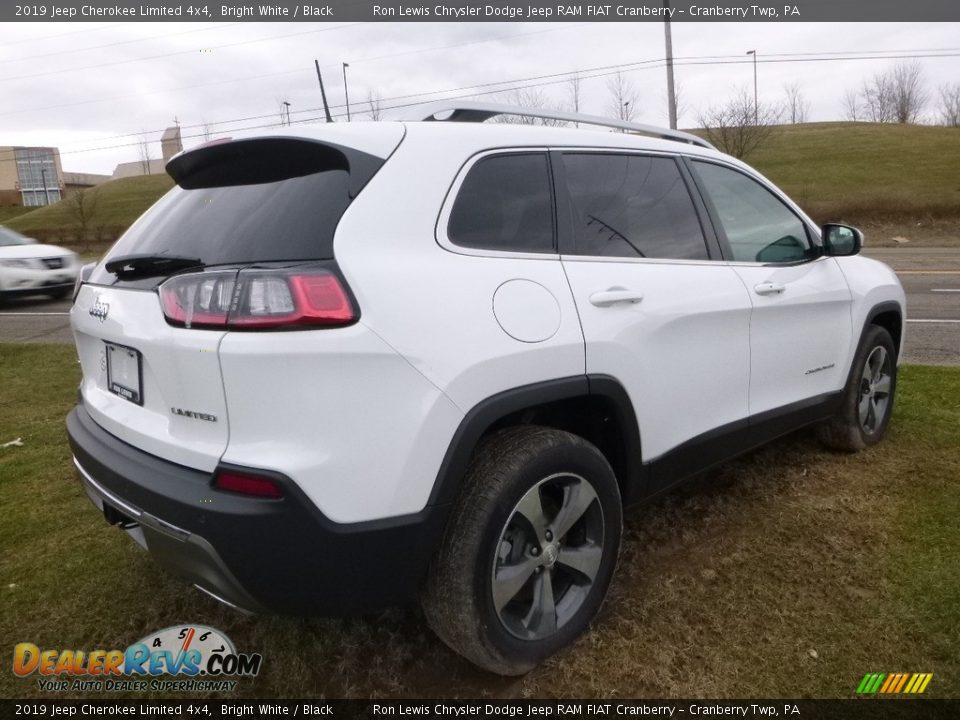 2019 Jeep Cherokee Limited 4x4 Bright White / Black Photo #5