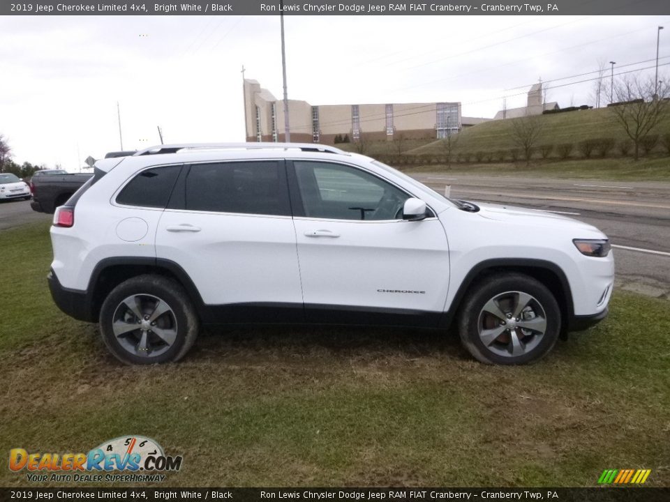 2019 Jeep Cherokee Limited 4x4 Bright White / Black Photo #6