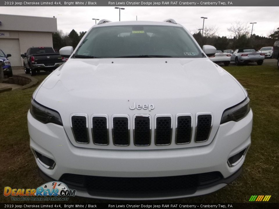 2019 Jeep Cherokee Limited 4x4 Bright White / Black Photo #8