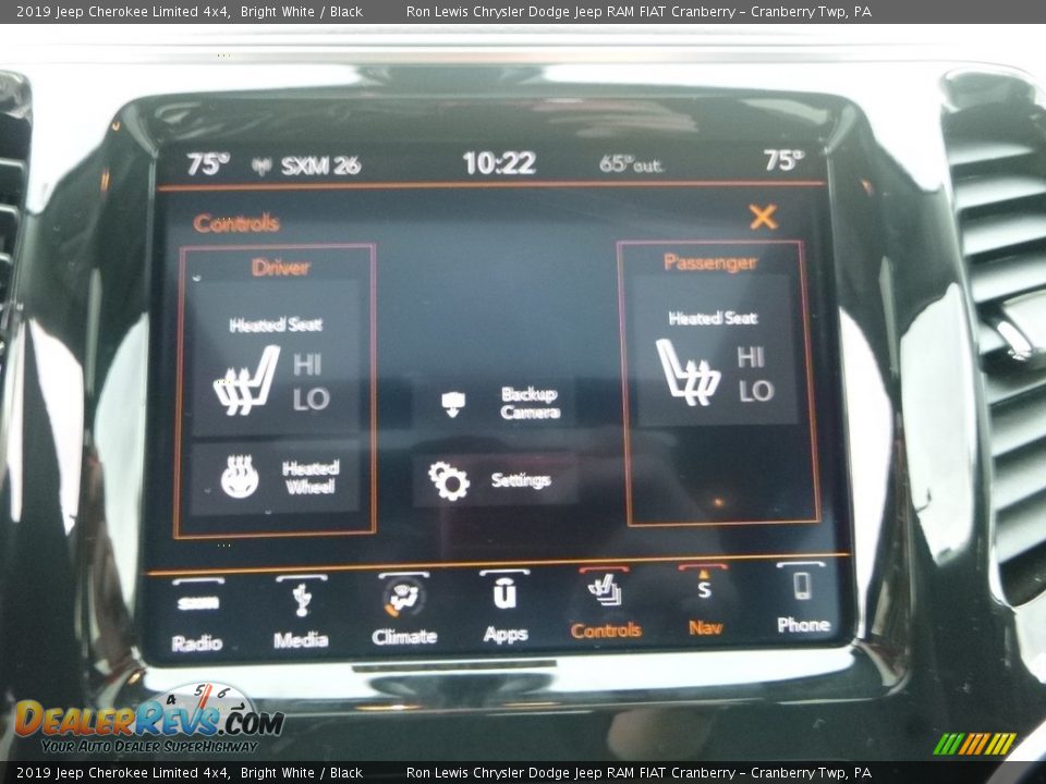 2019 Jeep Cherokee Limited 4x4 Bright White / Black Photo #19