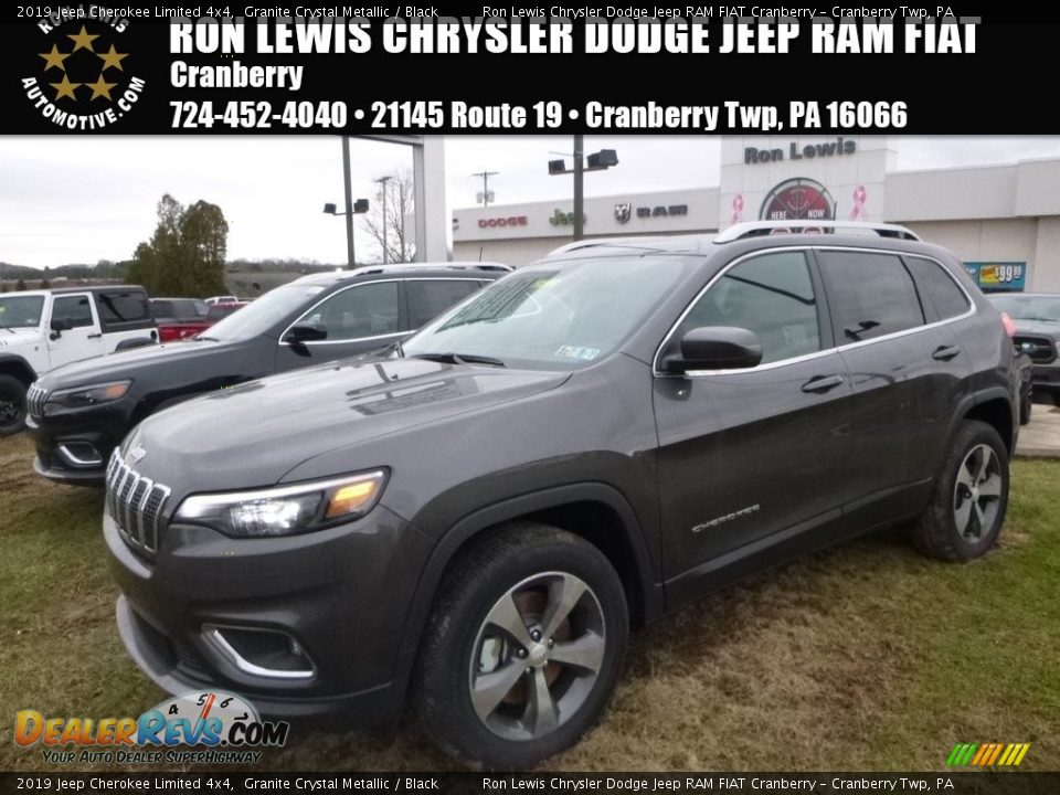 2019 Jeep Cherokee Limited 4x4 Granite Crystal Metallic / Black Photo #1