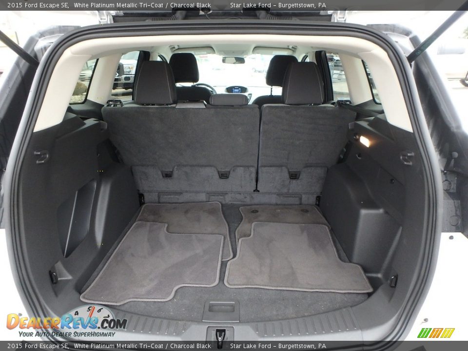 2015 Ford Escape SE White Platinum Metallic Tri-Coat / Charcoal Black Photo #7