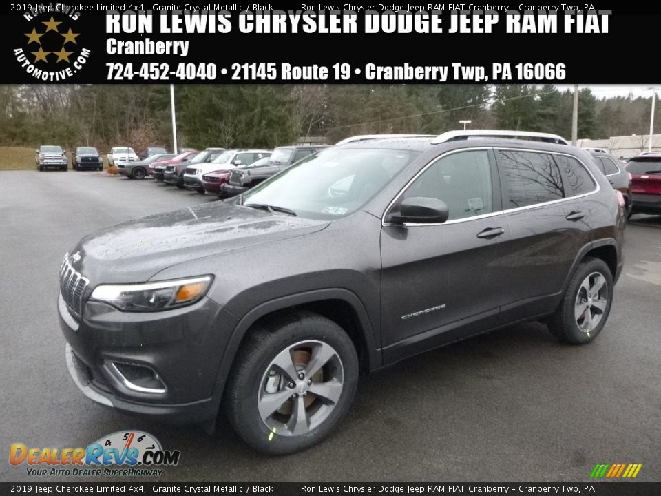 2019 Jeep Cherokee Limited 4x4 Granite Crystal Metallic / Black Photo #1