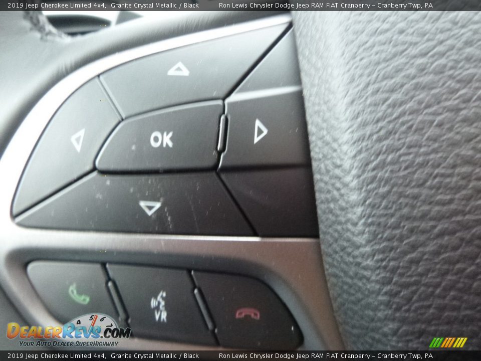 2019 Jeep Cherokee Limited 4x4 Granite Crystal Metallic / Black Photo #19