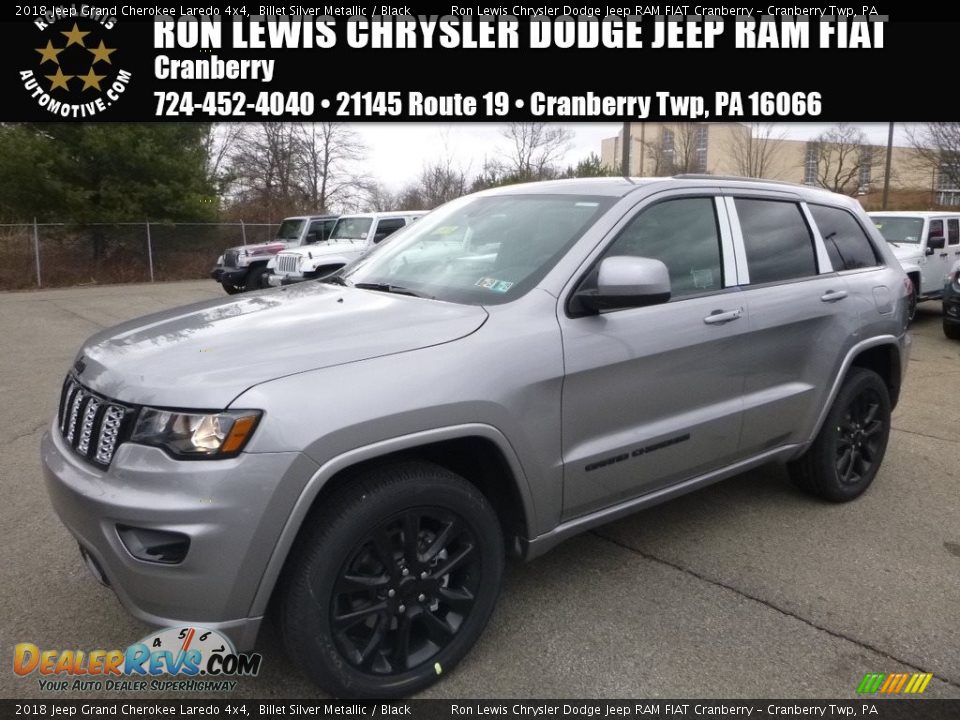 2018 Jeep Grand Cherokee Laredo 4x4 Billet Silver Metallic / Black Photo #1