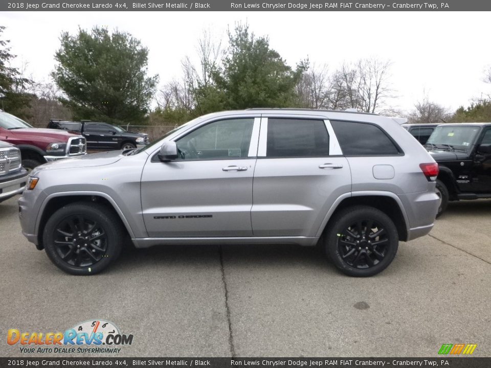 2018 Jeep Grand Cherokee Laredo 4x4 Billet Silver Metallic / Black Photo #2