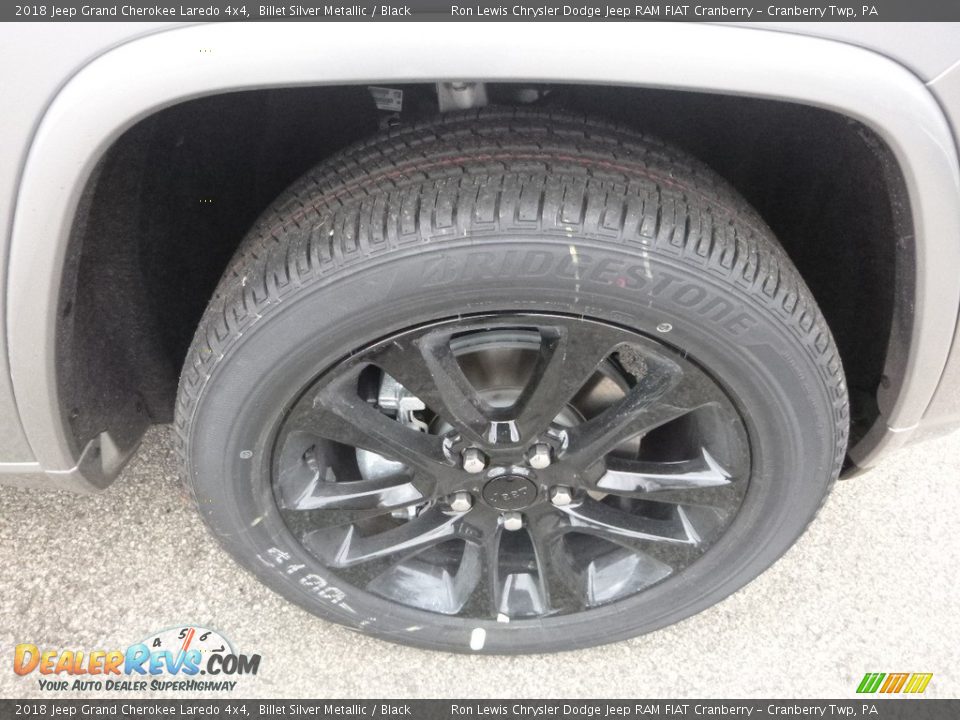 2018 Jeep Grand Cherokee Laredo 4x4 Billet Silver Metallic / Black Photo #9