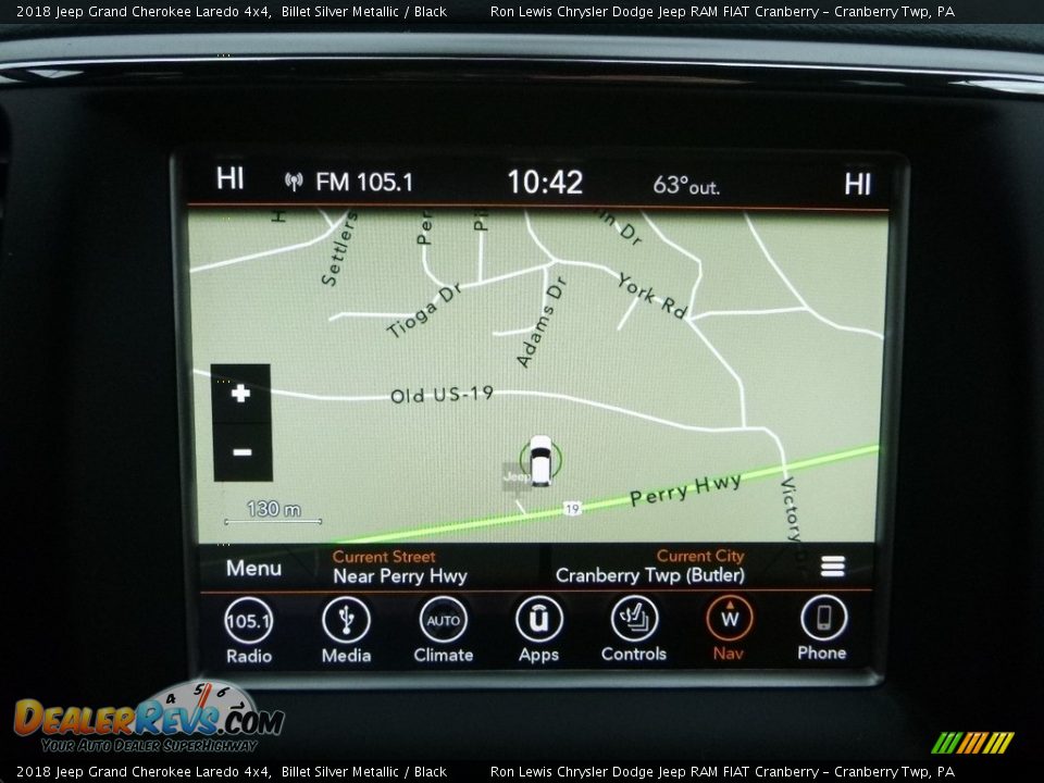 2018 Jeep Grand Cherokee Laredo 4x4 Billet Silver Metallic / Black Photo #16