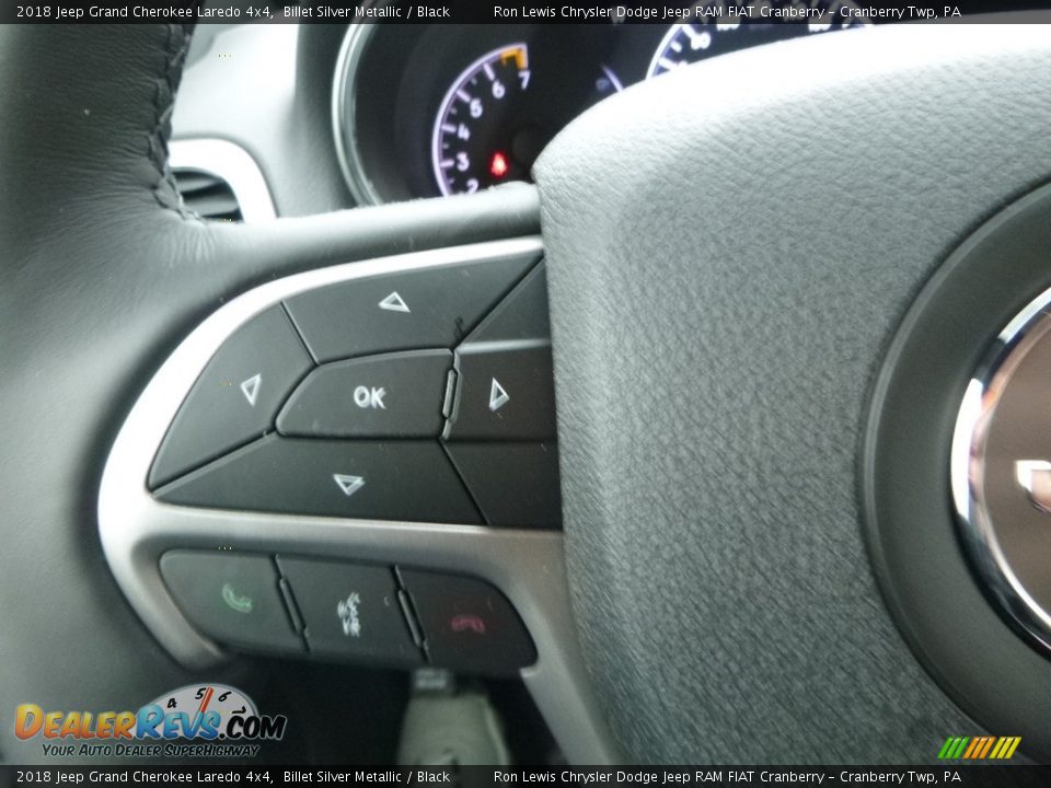 2018 Jeep Grand Cherokee Laredo 4x4 Billet Silver Metallic / Black Photo #19