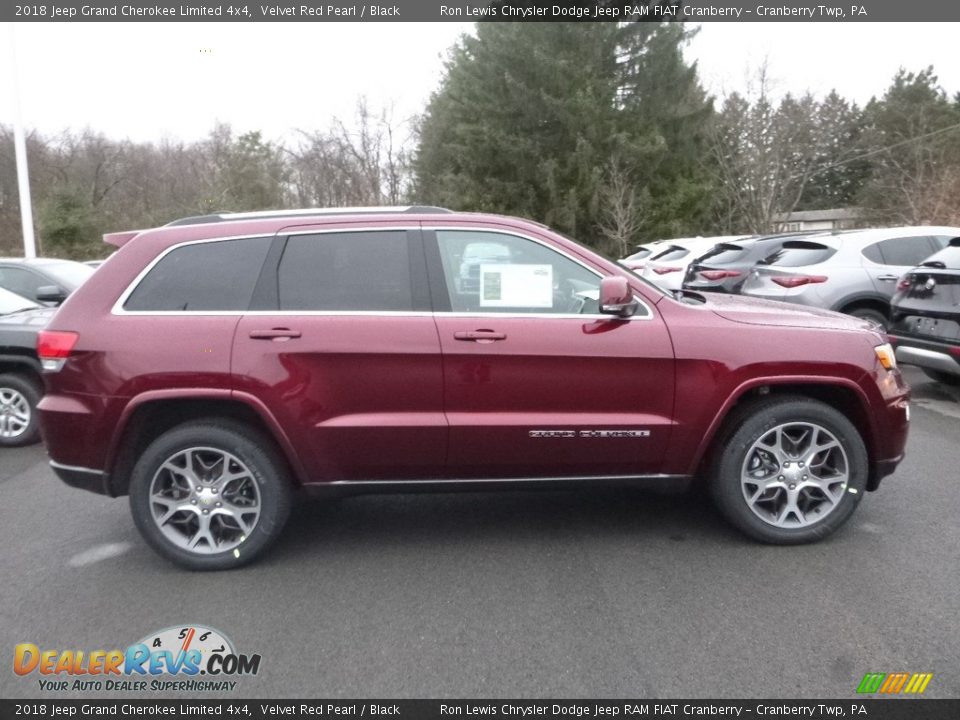 2018 Jeep Grand Cherokee Limited 4x4 Velvet Red Pearl / Black Photo #6