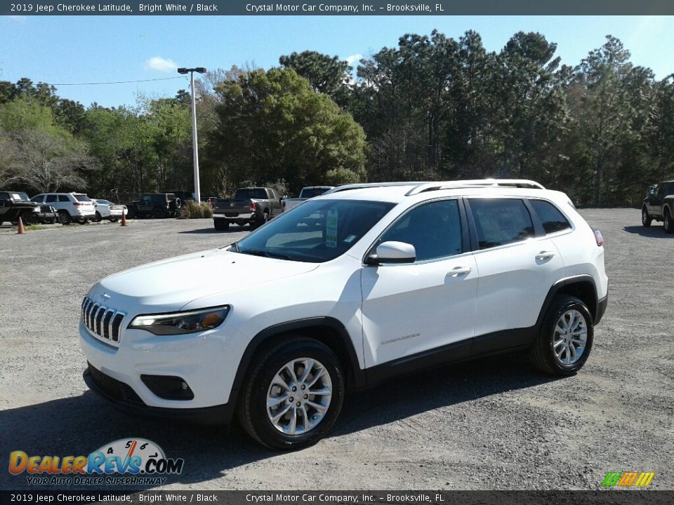 2019 Jeep Cherokee Latitude Bright White / Black Photo #1