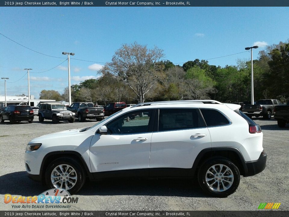 2019 Jeep Cherokee Latitude Bright White / Black Photo #2